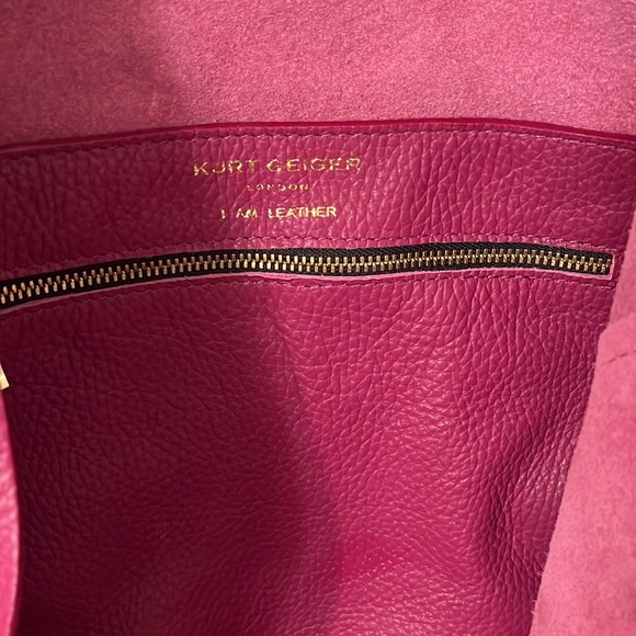 Kurt Geiger Violet Leather Tote - Picture 4 of 5